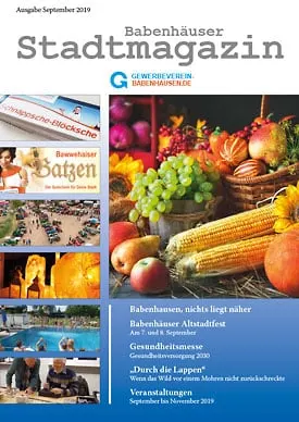 Titelseite Stadtmagazin Babenhausen September 2019