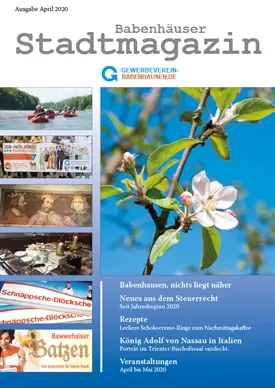 Titelseite Stadtmagazin Babenhausen April 2020