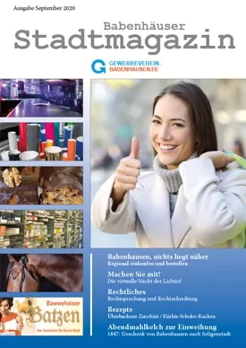 Titelseite Stadtmagazin Babenhausen September 2020