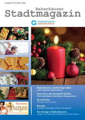 Titelseite Stadtmagazin Babenhausen November 2020