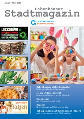 Titelseite Stadtmagazin Babenhausen März 2021