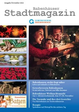 Titelseite Stadtmagazin Babenhausen November 2021