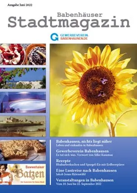 Titelseite Stadtmagazin Babenhausen Juni 2022