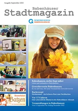 Titelseite Stadtmagazin Babenhausen September 2022