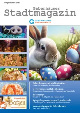 Titelseite Stadtmagazin Babenhausen März 2023