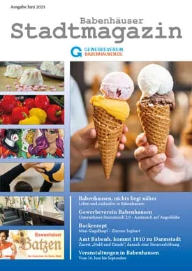 Titelseite Stadtmagazin Babenhausen Juni 2023