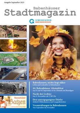 Titelseite Stadtmagazin Babenhausen September 2023