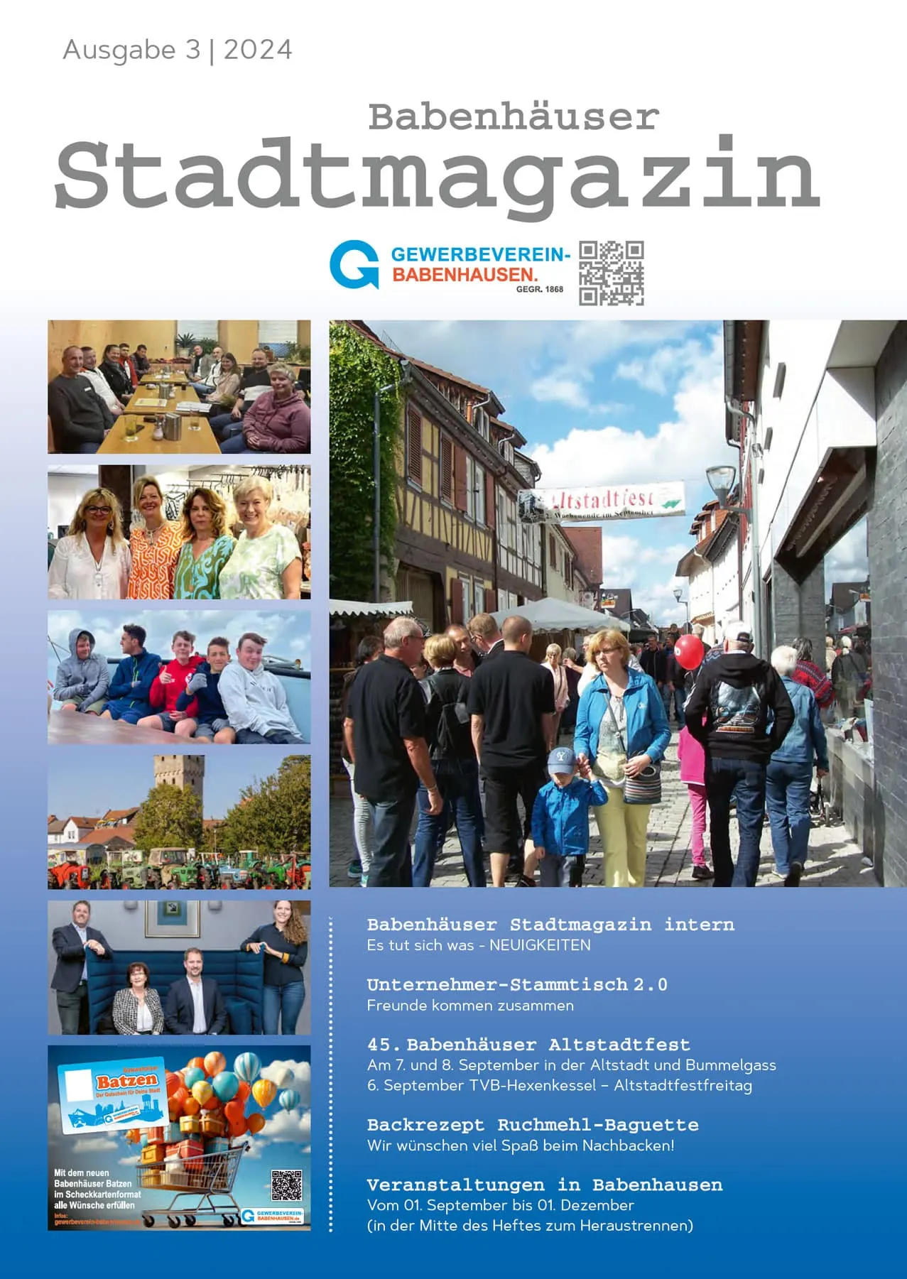 Titelseite Stadtmagazin Babenhausen 3/2024